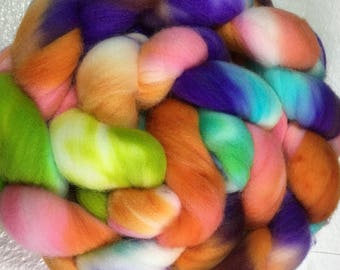Superwash Targhee Top, Handpainted, 4oz, T225
