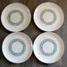 Mid Century Modern Canonsburg Temporama Dinner Plates Set of 4 Atomic Starburst