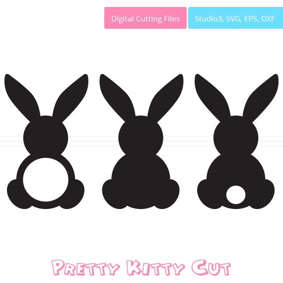 Download Easter Bunny SVG Monogram Frames instant download cut file ...