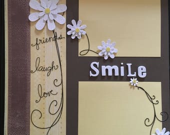 Smile - 12 x 12 Premade Scrapbook Pages