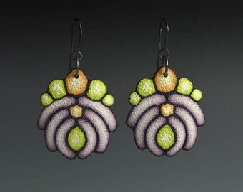 Polymer Clay PDF Tutorial "Art Deco Earrings"