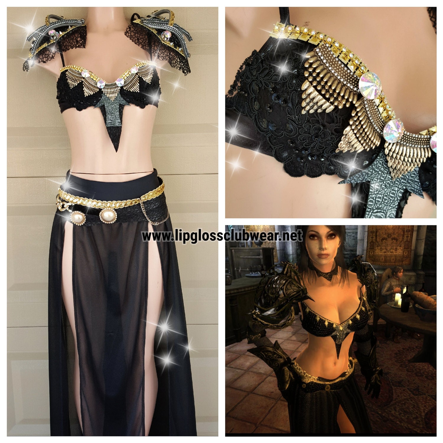 Skyrim Warrior Costume Cosplay Halloween Costume Sexy