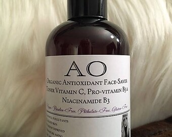 Organic Antioxidant Face-Saver Toner - Vitamin C, Pro-vitamin B5 & Niacinamide B3 Anti-aging Essential