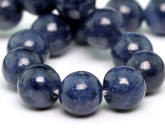6MM Sapphire Beads Grade AAA Genuine Natural Gemstone Quarter Strand Round Loose Beads 4" BULK LOT 1,3,5,10 and 50 (100703hf-306)
