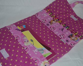 Coloring book travel bag