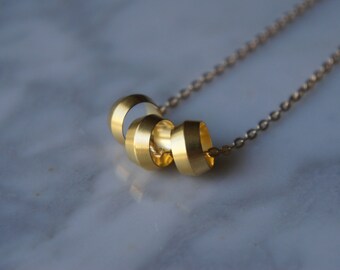 ACCESSORY - Brass Necklace - Medium Rings