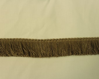fringe taupe decorative trim mingled navy
