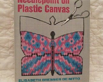 Vintage Needlepoint on Plastic Canvas Book De Nitto Scribners SALE