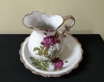 Wash Bowl and Pitcher Set