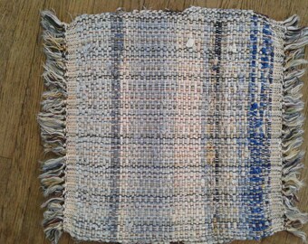 Blue hand woven placemats