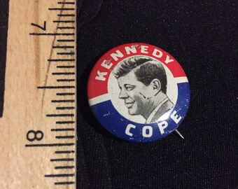 Original vintage Kennedy Cope Election pin