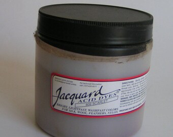 SCARLET Jacquard Acid Dye Professional LARGE 8 oz powder dye for wool silk fur feathers leather nylon protein fiber jar