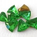 Vintage Rhinestone Bells Peridot Green Glass Jewels 10mm rhs0476 (8)