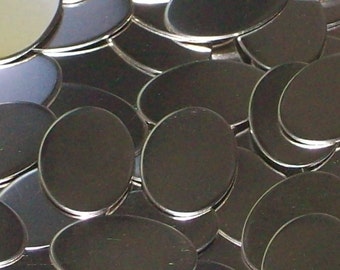 Nickel Silver Ovals - 20 gauge, stamping blanks, metal blanks, oval blanks, Bopper, metal working blanks, silver substitute blanks