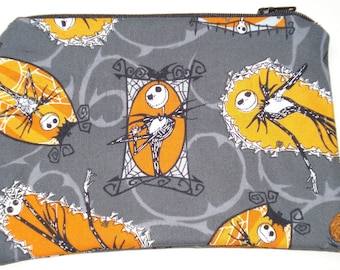 Jack Skellington Zipper Pouch: Nightmare Before Christmas.