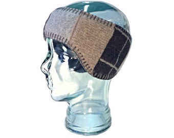 Wool Earflap Headband - Fleece Lined - Wool Headband - Free U.S. Shippping