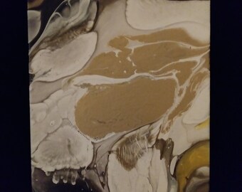 Fluid Art Painting 8 x 10 Gallery Wrapped Canvas Original