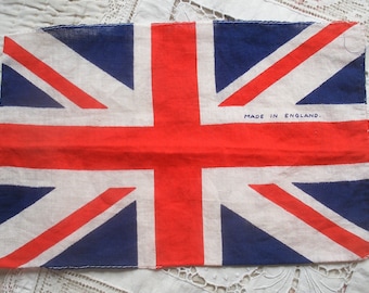 Vintage Union Jack flag, made in England