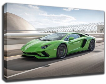 LAMBORGHINI AVENTADOR Canvas/Poster Wall Art Pin Up HD Gallery Wrap Room Decor Home Decor Wall Decor
