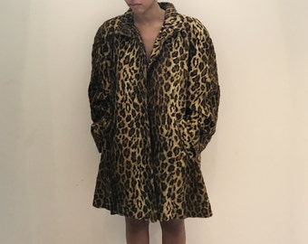 Vintage Leopard Print Coat