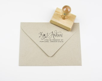 Custom Calligraphy Address Stamp A0304