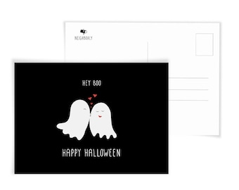 Hey Boo, Halloween Postcard