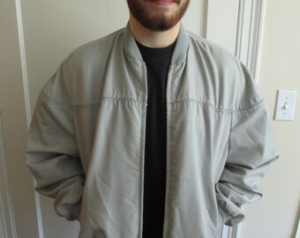Vintage Gray / Grey Men's Bomber Jacket