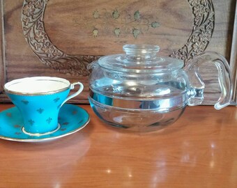 Pyrex 6 Cup Teapot | , Flameware Pyrex Number 8446, 6 Cup Tea Pot, Vintage Percolator, Best Tea Ever!