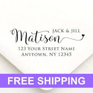 Address stamp self inking - return address stamp - Wedding Gift, Bridal Shower Gift, Realtor Gift, Housewarming Gift, Christmas gift R351