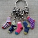 Stitch Markers, Set of Socks Stitch Markers, Knitting, Crochet, Progress Keeper, Project Marker, Crochet Notions Knitting Notions, Yarn Gift