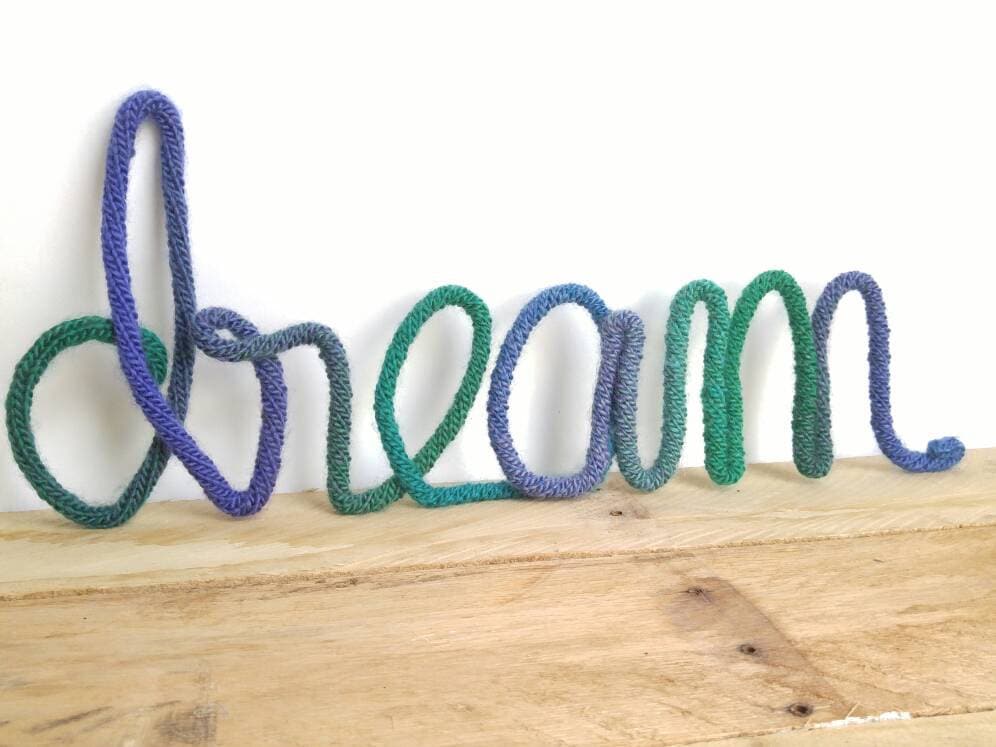 Wire Words Wire Word Art Word Wall Art Yarn Wire Words