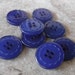8 Dark Blue Center Chips Round Buttons Size 3/4"
