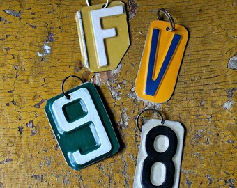 License Plate Number Key Chain
