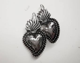 Handmade Hypoallergenic earrings Sacred Heart Earrings Sacredheart