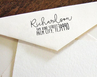 Personalized Self Inking Return Address Stamp - self inking address stamp - Custom Rubber Stamp