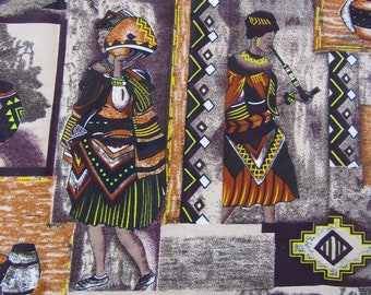 Zulu fabric,South African tribal fabric,African fabric by the yard,Best African fabrics,Fabric by the yard shops