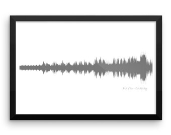 Fix You - Coldplay - Soundwave Art