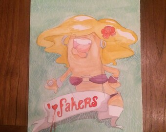I love fakers print, handmade with pencil/watercolour and a lot of love