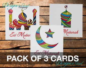 Eid mubarak card | Etsy