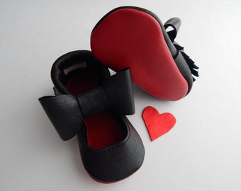 Red Bottom "Louie" Baby Shoes/ Babies Red Bottom MaryJanes /Baby Girl Shoes/ Toddler Girl Shoes/ Girls MaryJanes / Toddler Shoes/ Shoes