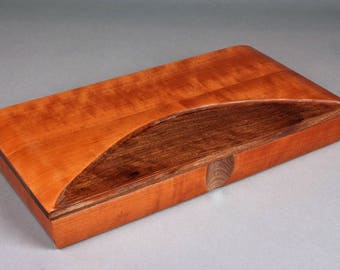 Valet Box VBL "FUSION L", Makore_Walnut