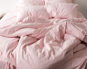 light pink linen etsy pink linen sheets