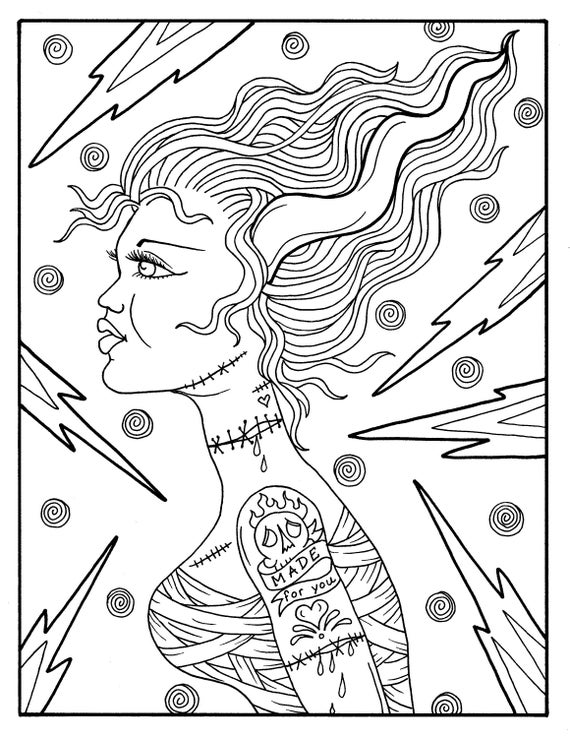 50+ awesome stock Vintage Pin Up Girl Coloring Pages - profil