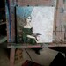 Original acrylic painting. Whimsical. Fairy. Folkart. Drama. Figure head. Bird