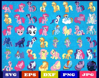 50 My Little Pony Svg | My Little Pony Clipart | My Little Pony Vector | My Little Pony Cut File | My Little Pony Printable | Pinkie Pie Svg