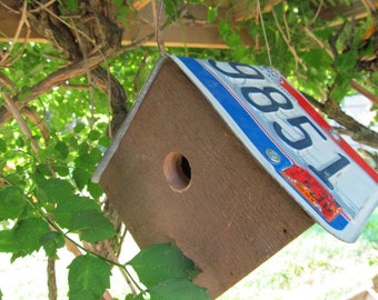 License Plate Birdhouse