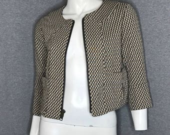 DIANE VON FURSTENBERG Printed Jacket Size: 4
