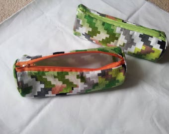 Minecraft pencil case with zipper
