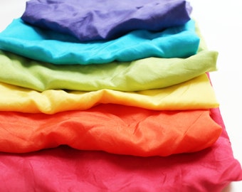 Silkies Rainbow Scarf Playset LARGE - Montessori and Waldorf Inspired Open Ended Play Silks