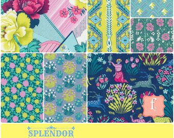 Amy Butler Splendor 7 Piece Bundle - Free Spirit Fabrics 100% Quilters Cotton - You Choose the Length